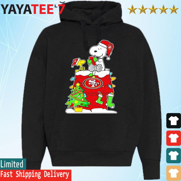 San Francisco 49ers Snoopy Christmas shirt, hoodie, sweater, long sleeve  and tank top