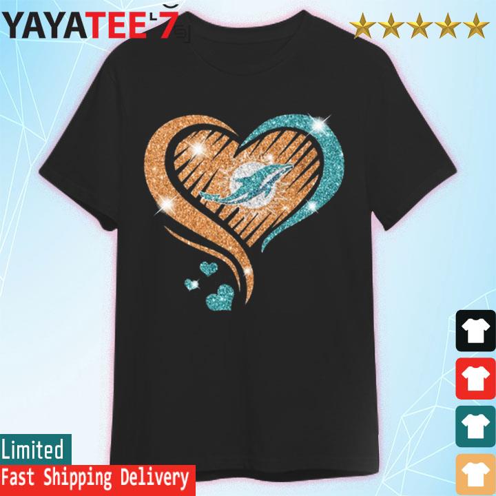 This Girl Loves Her Miami Dolphins Diamond Heart shirt, hoodie, sweater,  long sleeve and tank top