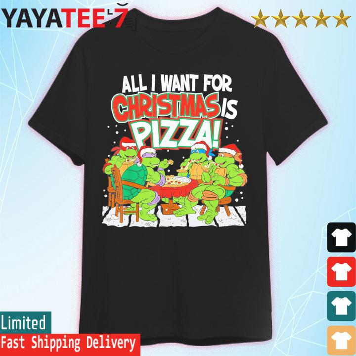 Teenage Mutant Ninja Turtles Pizza For Christmas T-Shirt T-Shirt