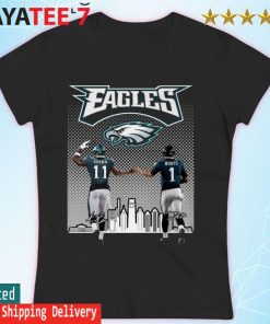 Philadelphia Eagles skyline 11 A.J.Brown Brown and 1 Jalen Hurts