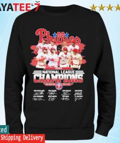 MLB Philadelphia Phillies 20222 National League Champions Signatures shirt,  hoodie, sweater, long sleeve and tank top