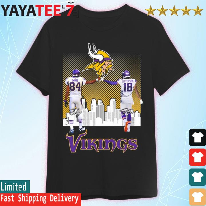 Official Minnesota Vikings Justin Jefferson Randy Moss 2021 Shirt, hoodie,  sweater, long sleeve and tank top