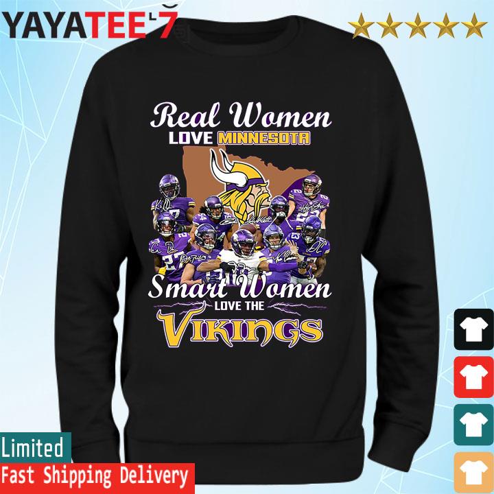 Official Smart Women Love Minnesota Vikings Shirt, hoodie, sweater, long  sleeve and tank top