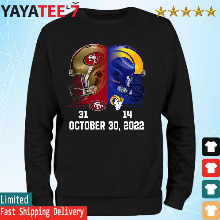 Los Angeles Rams vs San Francisco 49ers 11 3 2022 Monday night shirt,  hoodie, sweater, long sleeve and tank top