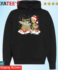 Awesome santa Bigfoot and Baby Yoda hug New York Yankees Snow Christmas  Tree Sweater, hoodie, sweater, long sleeve and tank top