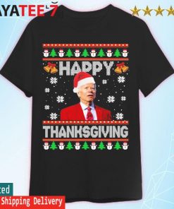 Santa Biden, Happy Thanksgiving Funny Joe Biden Christmas 2022 Ugly Sweater