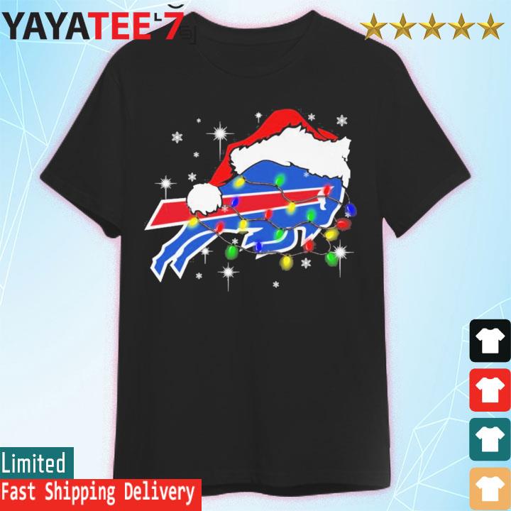 Santa Buffalo Bills Christmas light logo shirt, hoodie, sweater, long  sleeve and tank top