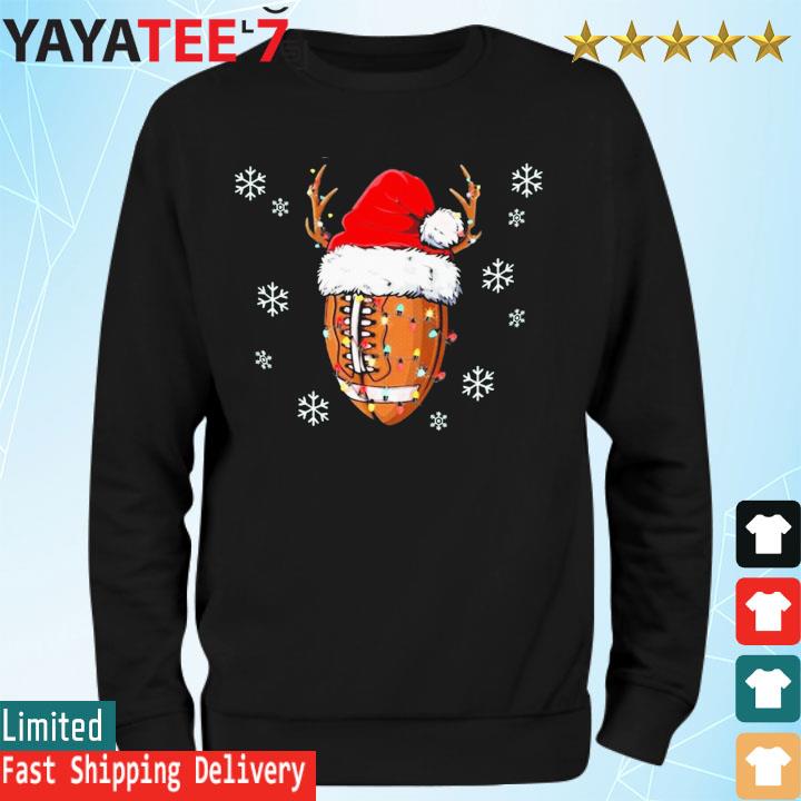 Santa Football Christmas Sweater  Funny Ugly Christmas Sweatshirt For Men  Women - Funny Ugly Christmas Sweater