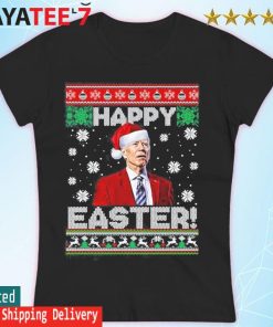 Santa Joe Biden Happy Easter Ugly Christmas 2022 Sweatshirt, Sweater Women's T-shirt