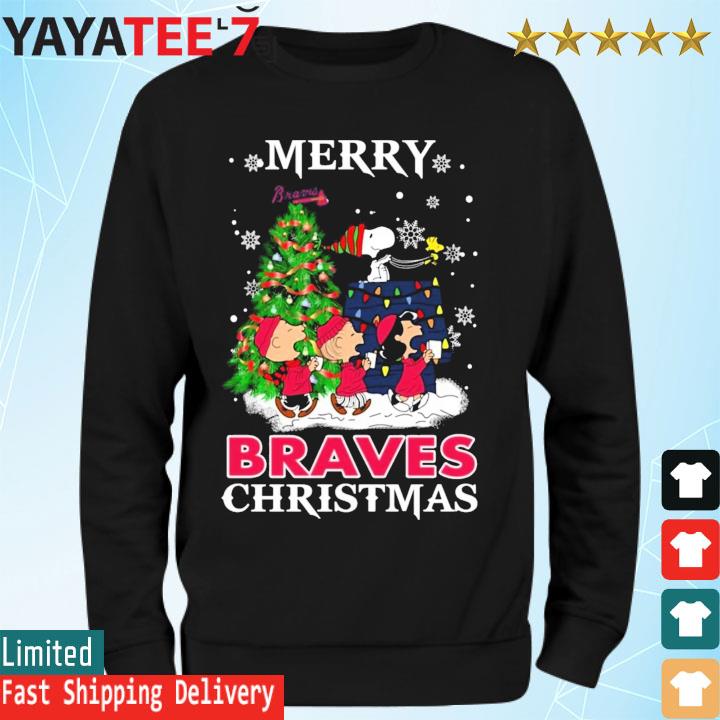 Snoopy and Friends Merry Atlanta Braves Christmas shirt, hoodie