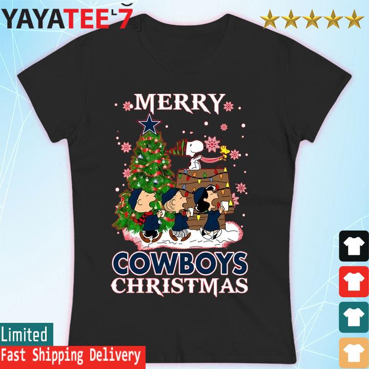 Snoopy and Friends Merry Christmas, Unique Dallas Cowboys Gifts Shirt in  2023