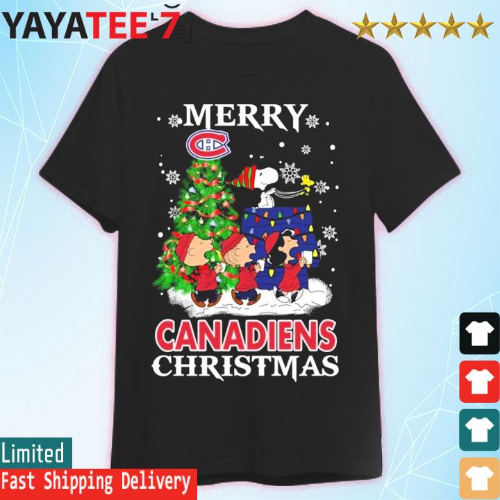 Snoopy and Friends Merry Montreal Canadiens Christmas shirt