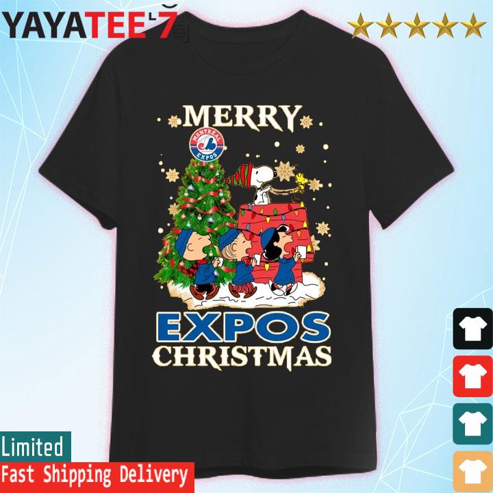 Snoopy and Friends Merry Montreal Expos Christmas shirt