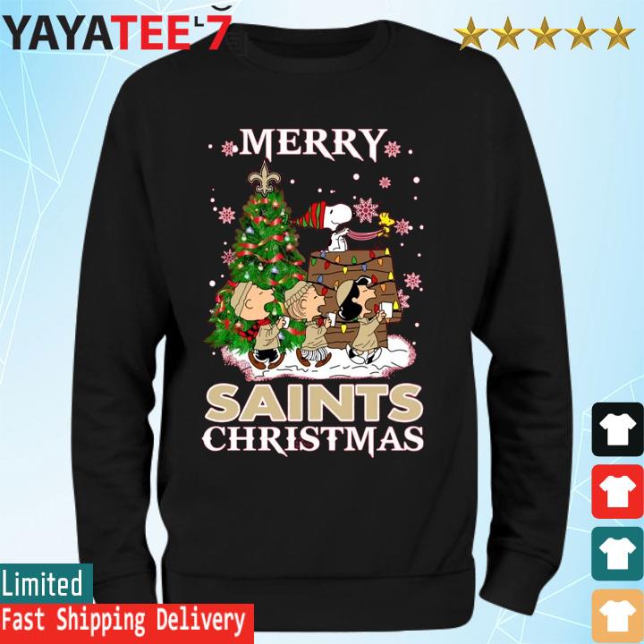 Santa New Orleans Saints Logo Lights Christmas sweatshirt, hoodie, sweater,  long sleeve and tank top