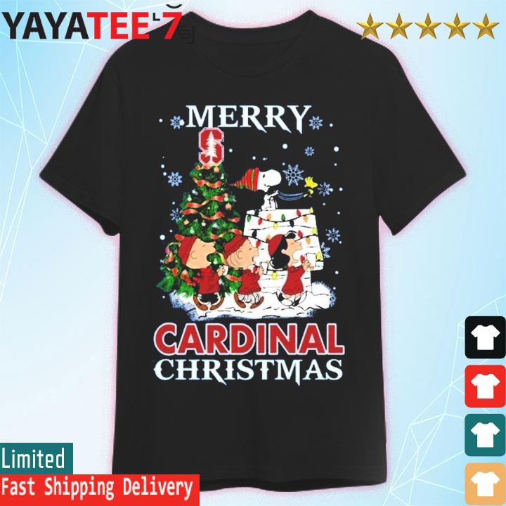 Snoopy and Friends Merry Stanford Cardinal Christmas shirt