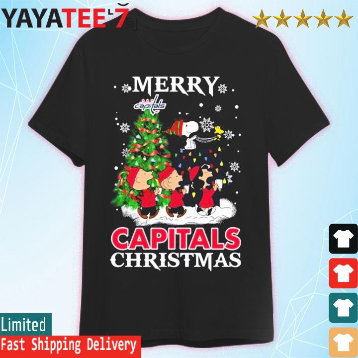 Snoopy and Friends Merry Washington Capitals Christmas shirt
