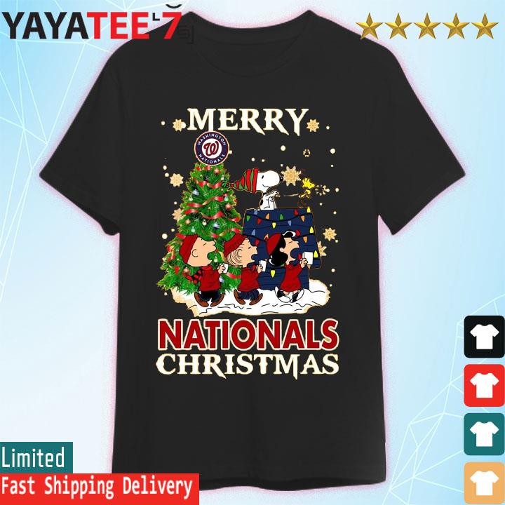 Snoopy and Friends Merry Washington Nationals Christmas shirt