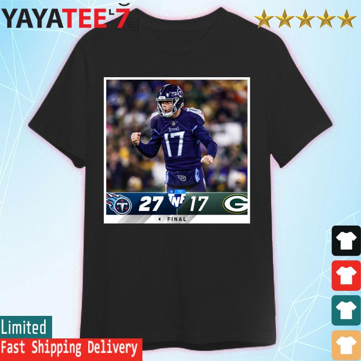 Tennessee Titans 27 17 Green Bay Packers NFL 2022 gameday matchup final  score shirt, hoodie, sweater, long sleeve and tank top