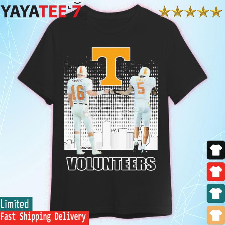 Tennessee Volunteers Peyton Manning and Hendon Hooker signatures 2023 shirt,  hoodie, sweater, long sleeve and tank top