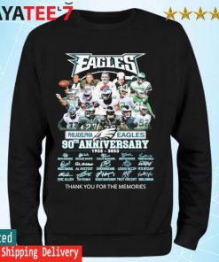 NFL Philadelphia Eagles 90th Anniversary 1933-2023 Thank You