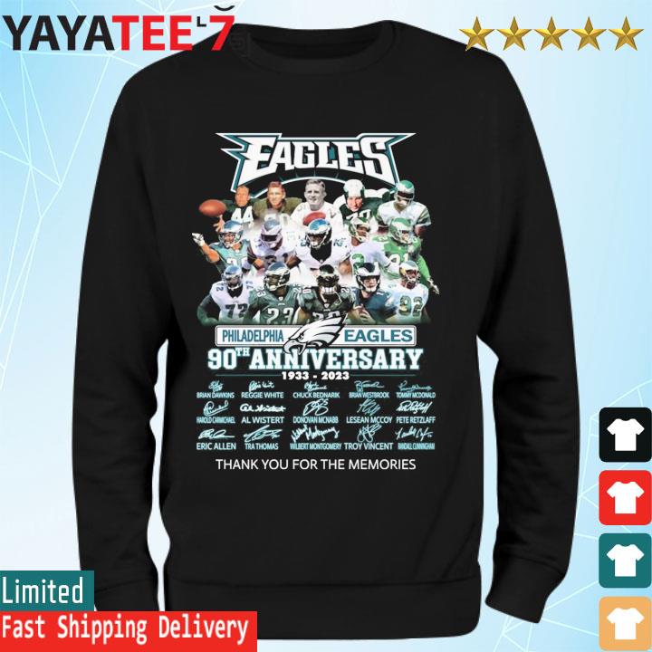 Vintage Eagles Shirt 90 Years Anniversary Legend Signatures, Gifts