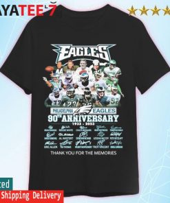 Eagles Shirt 90 Years Anniversary Legend Signatures Philadelphia Eagles  Gift - Personalized Gifts: Family, Sports, Occasions, Trending