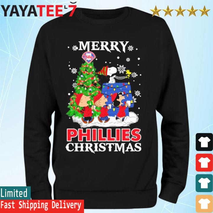 Snoopy Merry Christmas MLB Philadelphia Phillies Shirt - Bugaloo Boutique