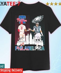 Bryce Harper and Jalen Hurts Philadelphia sport team, Phillies and Eagles  signatures shirt, hoodie, sweater, long sleeve and tank top