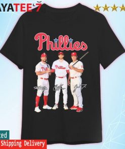 Philadelphia Phillies Red October J. T. Realmuto Bryce Harper And Kyle  Schwarber Signatures shirt, hoodie, sweater, long sleeve and tank top