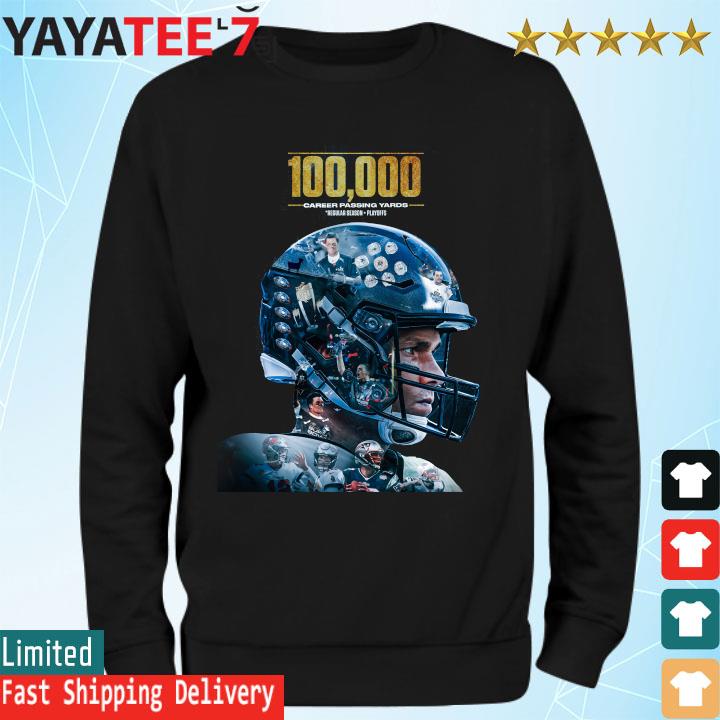 Tom brady first player in nfl 100k career passing yards shirt