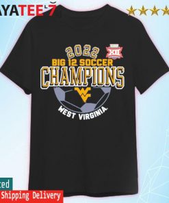 WVU 84 West Virginia Mountaineers 2022 Big 12 Women's Soccer Conference Tournament Champions Locker Room T-Shirt