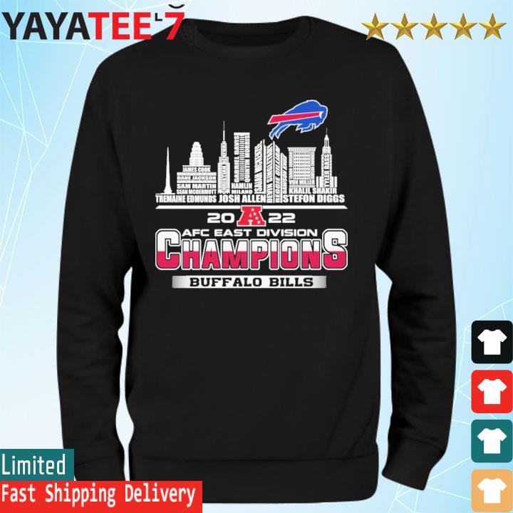 2022 AFC East division champions Buffalo Bills skyline shirt, hoodie,  sweater, long sleeve and tank top