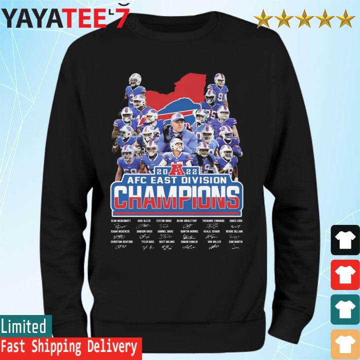 Buffalo Bills Team Football AFC East Division Champions 2022 shirt, hoodie,  sweater, long sleeve and tank top