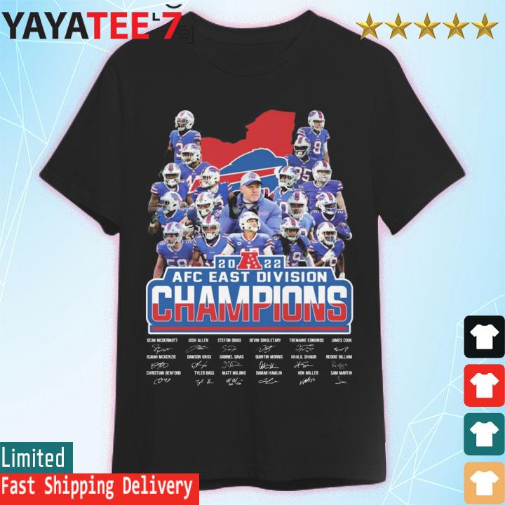 Buffalo Bills Team Football AFC East Division Champions 2022 shirt, hoodie,  sweater, long sleeve and tank top