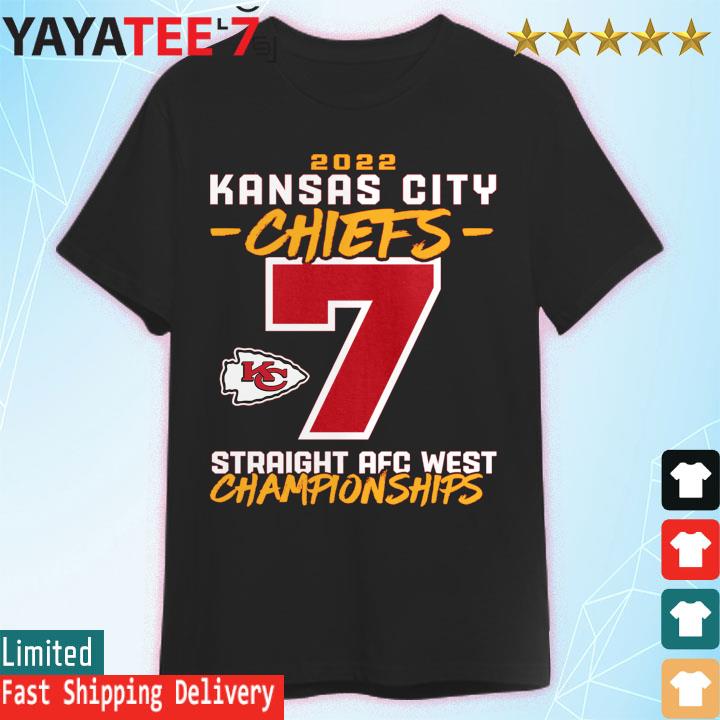 2022 Kansas City Chiefs Number 7 Straight Afc West Championships