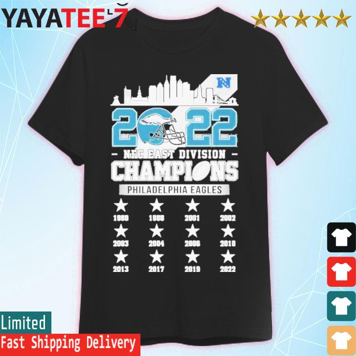 2022 NFC East Champions Philadelphia Eagles Skyline Unisex T-Shirt - REVER  LAVIE