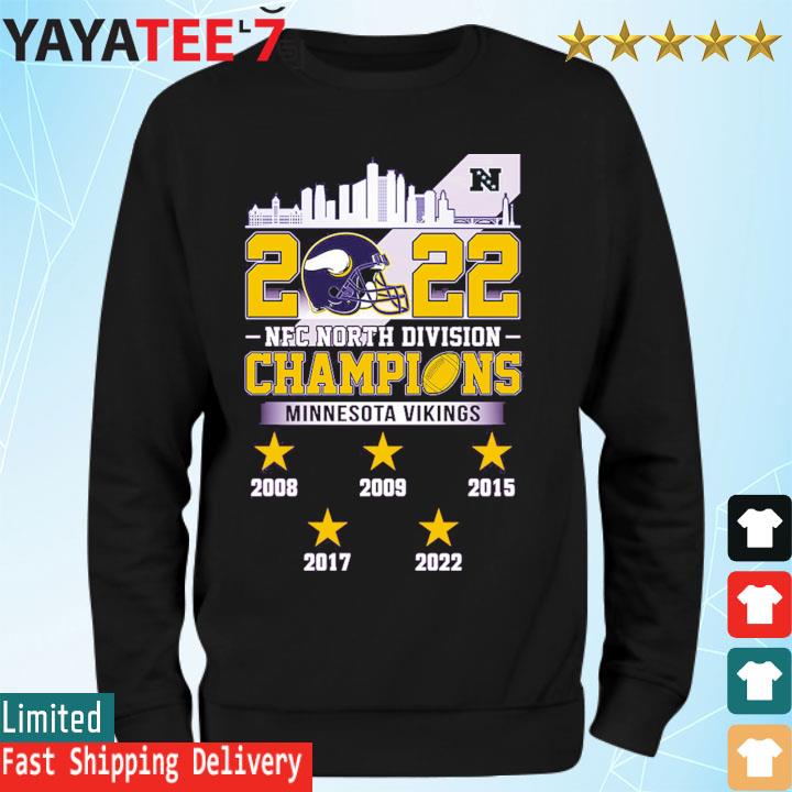 Official Minnesota Vikings 2022 North Division Champions signatures shirt,  hoodie, sweater and long sleeve