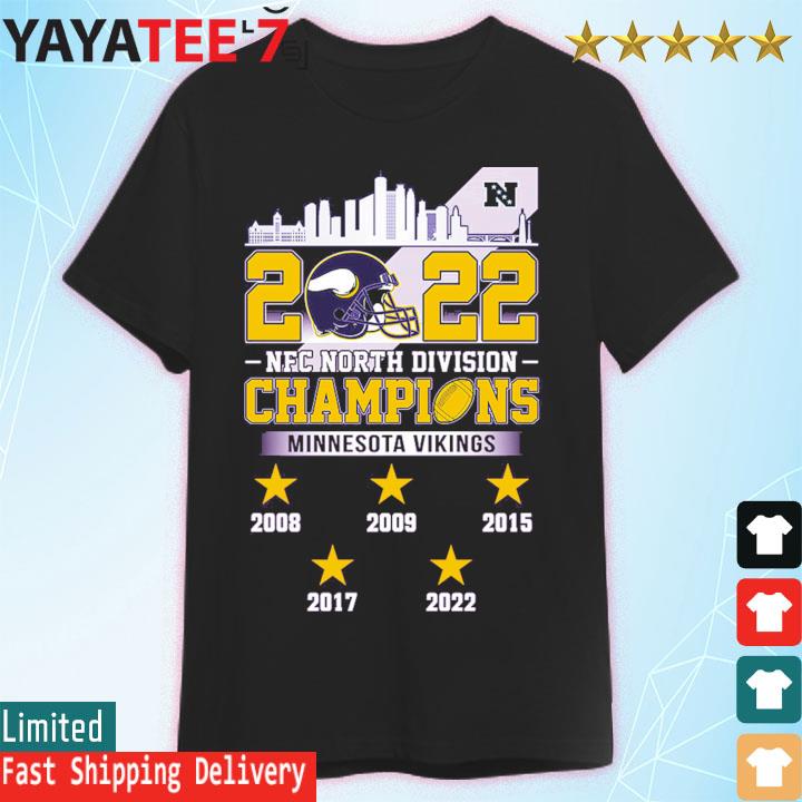 Minnesota Vikings 2022 NFC North division champions shirt, hoodie, sweater  and v-neck t-shirt