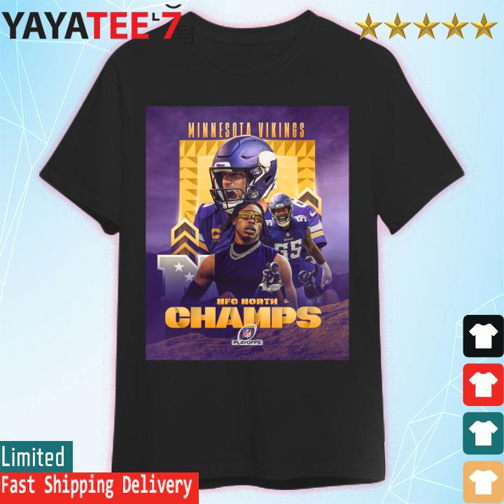 2022 nfc north champions minnesota vikings cinched shirt, hoodie