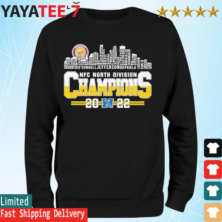 As One Skol Vikings NFC North Champions 2022 Signatures Shirt, hoodie,  sweater, long sleeve and tank top