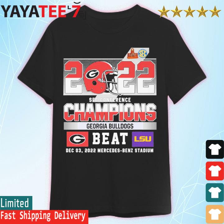 2022 Sec Conference Champions Georgia Bulldogs Beat LSU Tigers Shirt