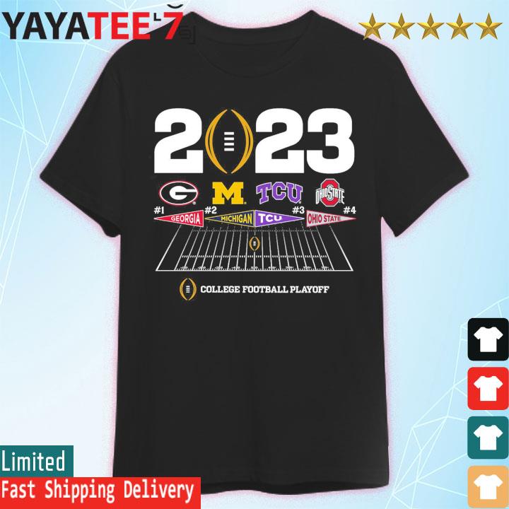 2023 College Football Playoff 4 Team shirt