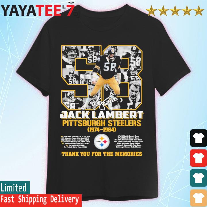 Vintage Pittsburgh Steelers Memories Men T-shirt Black Cotton All Sizes