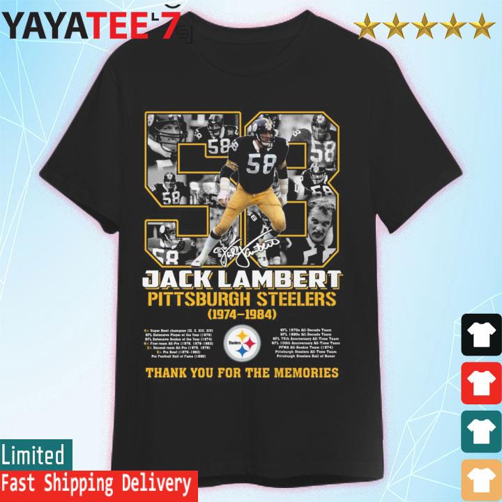 American Football Pittsburgh Steelers Thanks For The Memories Legends Franco  Harris T Shirt