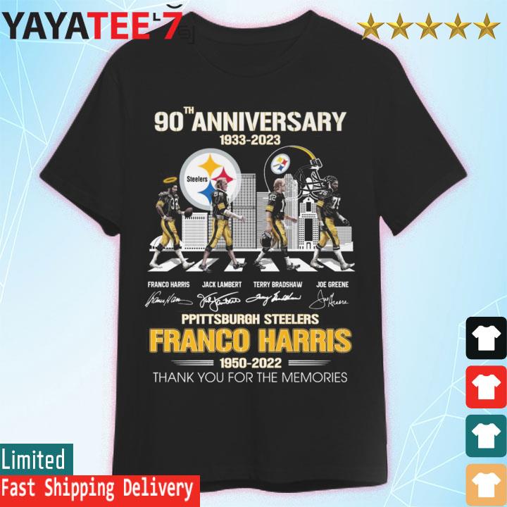 Product pittsburgh Steelers 90 season 1933 2023 memories shirt, hoodie,  sweater, long sleeve and tank top