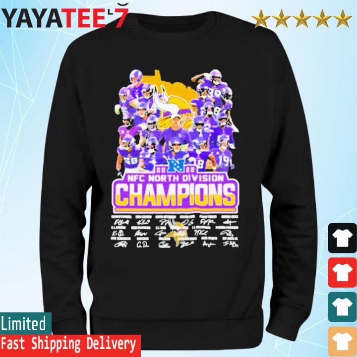 Minnesota Vikings all team NFC north division Champions 2022 shirt, hoodie,  sweater, long sleeve and tank top