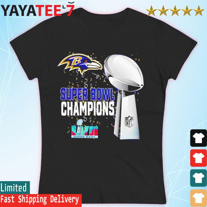 Baltimore Ravens Super Bowl LVII 2022 2023 Champions T-Shirt - Cruel Ball