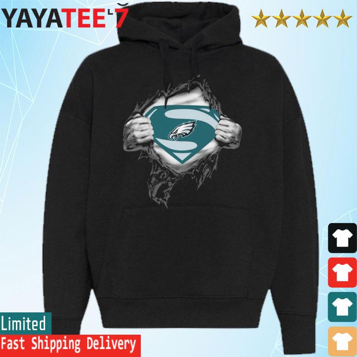 Blood Inside me Superman Philadelphia Eagles shirt, hoodie, sweater, long  sleeve and tank top