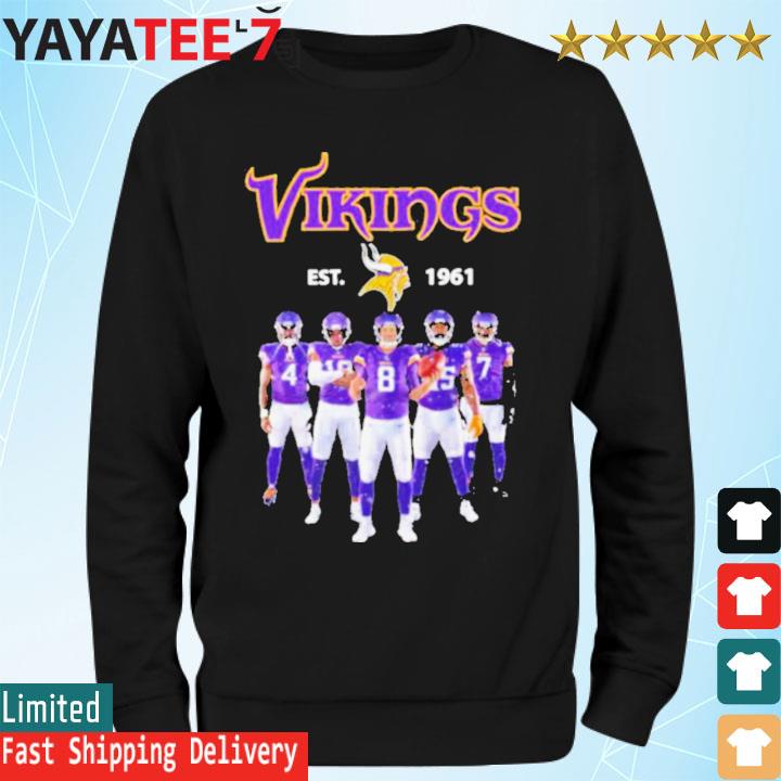 Nice minnesota Vikings Est 1961 champions 2022 shirt, hoodie, sweater, long  sleeve and tank top