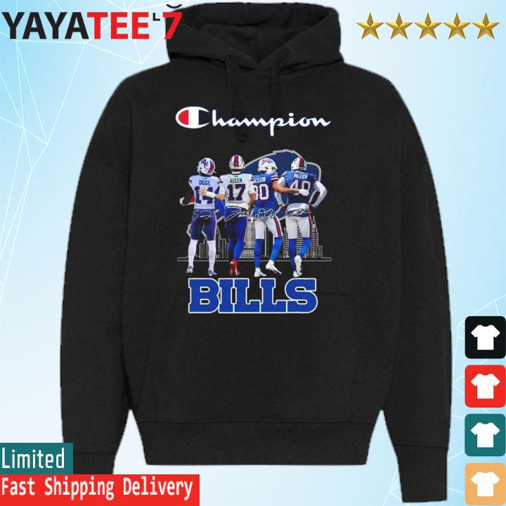 Champions Stefon Diggs Josh Allen Dane Jackson and Von Miller Buffalo Bills  signatures shirt, hoodie, sweater, long sleeve and tank top